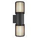 Globo Buitenlamp Mervin wand 2 licht H 38 cm antraciet