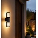 Globo Buitenlamp Mervin wand 2 licht H 38 cm antraciet