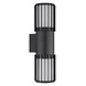 Globo Buitenlamp Mervin wand 2 licht H 38 cm antraciet