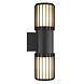 Globo Buitenlamp Mervin wand 2 licht H 38 cm antraciet