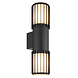 Globo Buitenlamp Mervin wand 2 licht H 38 cm antraciet