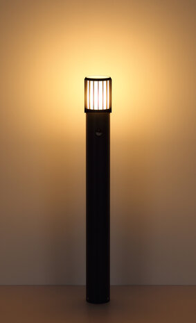 Globo Buitenlamp Mervin H 100 cm sensor antraciet Globo Buitenlamp Mervin H 100 cm sensor antraciet