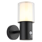 Globo Buitenlamp Compton H 25 cm sensor zwart Globo Buitenlamp Compton H 25 cm sensor zwart