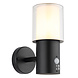 Globo Buitenlamp Compton H 25 cm sensor zwart Globo Buitenlamp Compton H 25 cm sensor zwart