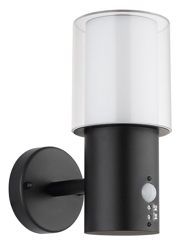 Globo Buitenlamp Compton H 25 cm sensor zwart Globo Buitenlamp Compton H 25 cm sensor zwart