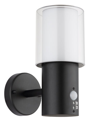 Globo Buitenlamp Compton H 25 cm sensor zwart Globo Buitenlamp Compton H 25 cm sensor zwart