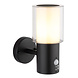Globo Buitenlamp Compton H 25 cm sensor zwart Globo Buitenlamp Compton H 25 cm sensor zwart