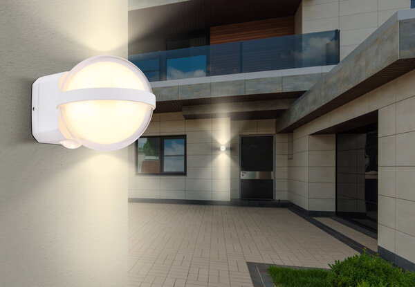Globo Buitenlamp Illi H 11 cm wit Globo Buitenlamp Illi H 11 cm wit
