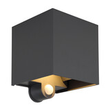 Globo Buitenlamp Veronika 2 licht H 13 cm sensor antraciet Globo Buitenlamp Veronika 2 licht H 13 cm sensor antraciet