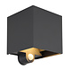 Globo Buitenlamp Veronika 2 licht H 13 cm sensor antraciet Globo Buitenlamp Veronika 2 licht H 13 cm sensor antraciet