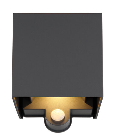 Globo Buitenlamp Veronika 2 licht H 13 cm sensor antraciet Globo Buitenlamp Veronika 2 licht H 13 cm sensor antraciet