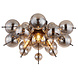 Globo Plafondlamp Udo 3 lichts Ø 55 cm rook zwart Globo Plafondlamp Udo 3 lichts Ø 55 cm rook zwart