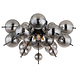 Globo Plafondlamp Udo 3 lichts Ø 55 cm rook zwart Globo Plafondlamp Udo 3 lichts Ø 55 cm rook zwart