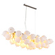 Globo Hanglamp Udo 6 lichts L 103 cm mat chroom Globo Hanglamp Udo 6 lichts L 103 cm mat chroom