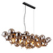 Globo Hanglamp Udo 6 lichts L 103 cm rook zwart Globo Hanglamp Udo 6 lichts L 103 cm rook zwart