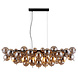 Globo Hanglamp Udo 6 lichts L 103 cm rook zwart Globo Hanglamp Udo 6 lichts L 103 cm rook zwart