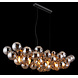 Globo Hanglamp Udo 6 lichts L 103 cm rook zwart Globo Hanglamp Udo 6 lichts L 103 cm rook zwart