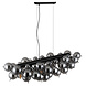 Globo Hanglamp Udo 6 lichts L 103 cm rook zwart Globo Hanglamp Udo 6 lichts L 103 cm rook zwart