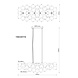 Globo Hanglamp Udo 6 lichts L 103 cm rook zwart Globo Hanglamp Udo 6 lichts L 103 cm rook zwart