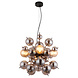 Globo Hanglamp Udo 4 lichts Ø 52 cm rook zwart