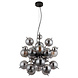 Globo Hanglamp Udo 4 lichts Ø 52 cm rook zwart