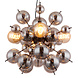 Globo Hanglamp Udo 4 lichts Ø 52 cm rook zwart