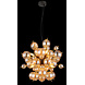 Globo Hanglamp Udo 6 lichts Ø 55 cm amber zwart Globo Hanglamp Udo 6 lichts Ø 55 cm amber zwart