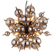 Globo Hanglamp Udo 6 lichts Ø 55 cm rook zwart Globo Hanglamp Udo 6 lichts Ø 55 cm rook zwart