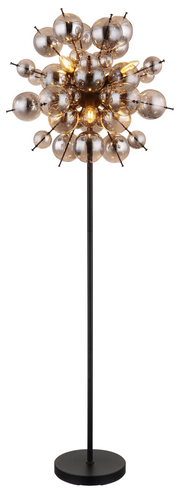 Globo Vloerlamp Udo 6 lichts H 155 cm rook zwart Globo Vloerlamp Udo 6 lichts H 155 cm rook zwart