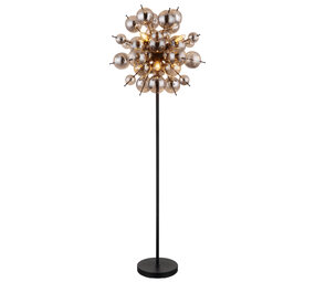 Globo Vloerlamp Udo 6 lichts H 155 cm rook zwart Globo Vloerlamp Udo 6 lichts H 155 cm rook zwart