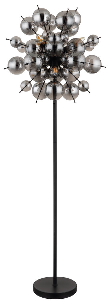 Globo Vloerlamp Udo 6 lichts H 155 cm rook zwart Globo Vloerlamp Udo 6 lichts H 155 cm rook zwart