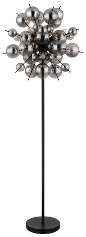 Globo Vloerlamp Udo 6 lichts H 155 cm rook zwart Globo Vloerlamp Udo 6 lichts H 155 cm rook zwart