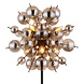 Globo Vloerlamp Udo 6 lichts H 155 cm rook zwart Globo Vloerlamp Udo 6 lichts H 155 cm rook zwart