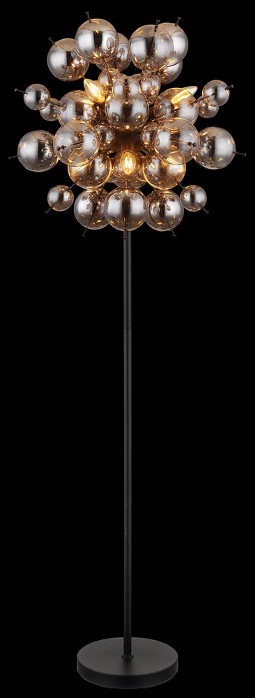 Globo Vloerlamp Udo 6 lichts H 155 cm rook zwart Globo Vloerlamp Udo 6 lichts H 155 cm rook zwart