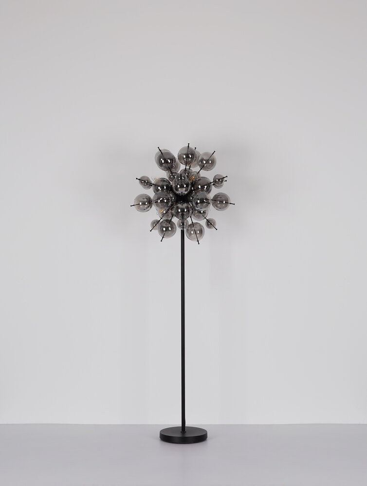 Globo Vloerlamp Udo 6 lichts H 155 cm rook zwart Globo Vloerlamp Udo 6 lichts H 155 cm rook zwart