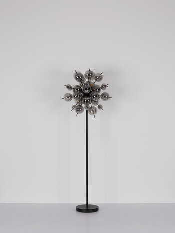 Globo Vloerlamp Udo 6 lichts H 155 cm rook zwart Globo Vloerlamp Udo 6 lichts H 155 cm rook zwart