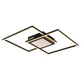 Globo Plafondlamp Saunders B 43 cm zwart