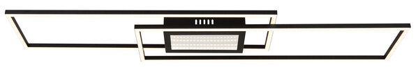 Globo Plafondlamp Saunders L 96 cm zwart Globo Plafondlamp Saunders L 96 cm zwart