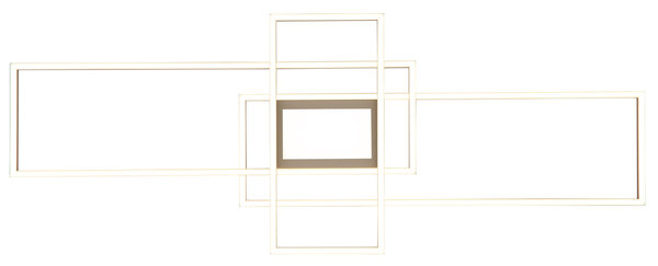 Globo Plafondlamp Saunders L 111 cm beige Globo Plafondlamp Saunders L 111 cm beige