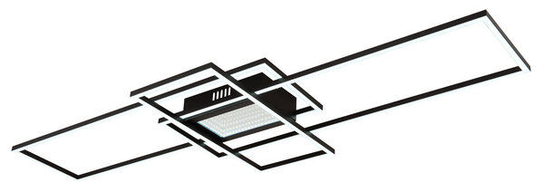Globo Plafondlamp Saunders L 111 cm zwart Globo Plafondlamp Saunders L 111 cm zwart