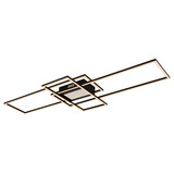 Globo Plafondlamp Saunders L 111 cm zwart