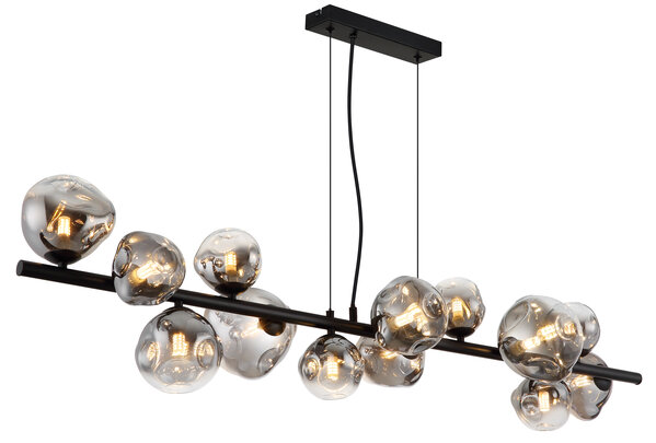 Globo Hanglamp Arin 13 lichts L 120 cm zwart Globo Hanglamp Arin 13 lichts L 120 cm zwart