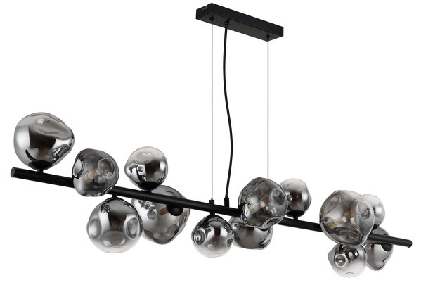 Globo Hanglamp Arin 13 lichts L 120 cm zwart Globo Hanglamp Arin 13 lichts L 120 cm zwart