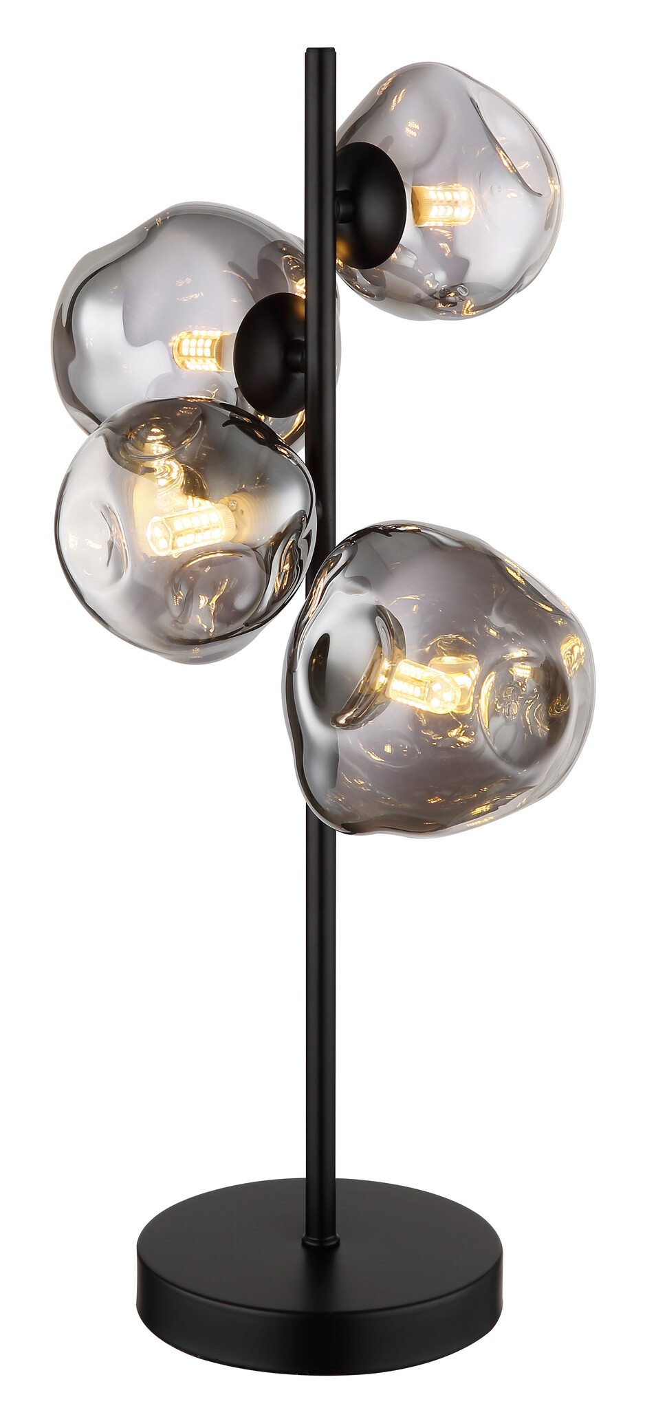 Globo Tafellamp Arin 4 lichts H 51 cm zwart