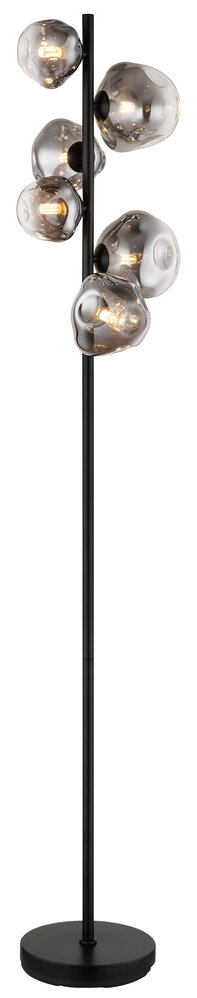Globo Vloerlamp Arin 6 lichts H 150 cm zwart Globo Vloerlamp Arin 6 lichts H 150 cm zwart