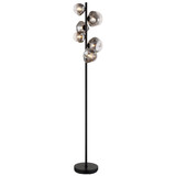 Globo Vloerlamp Arin 6 lichts H 150 cm zwart Globo Vloerlamp Arin 6 lichts H 150 cm zwart