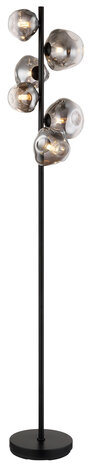 Globo Vloerlamp Arin 6 lichts H 150 cm zwart Globo Vloerlamp Arin 6 lichts H 150 cm zwart