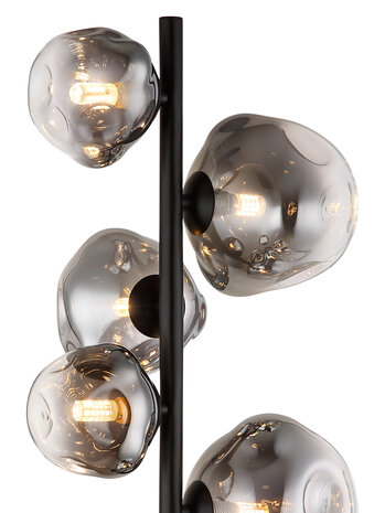 Globo Vloerlamp Arin 6 lichts H 150 cm zwart Globo Vloerlamp Arin 6 lichts H 150 cm zwart