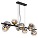 Globo Hanglamp Arin 9 lichts L 87 cm zwart Globo Hanglamp Arin 9 lichts L 87 cm zwart