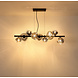 Globo Hanglamp Arin 9 lichts L 87 cm zwart Globo Hanglamp Arin 9 lichts L 87 cm zwart